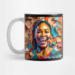Serena Williams // Paper Art Mug